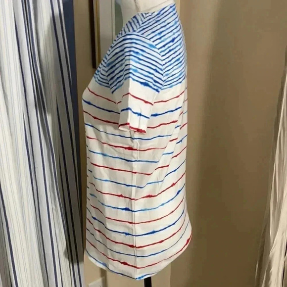 NWOT Red, white and blue striped tee size M - Picture 3 of 5